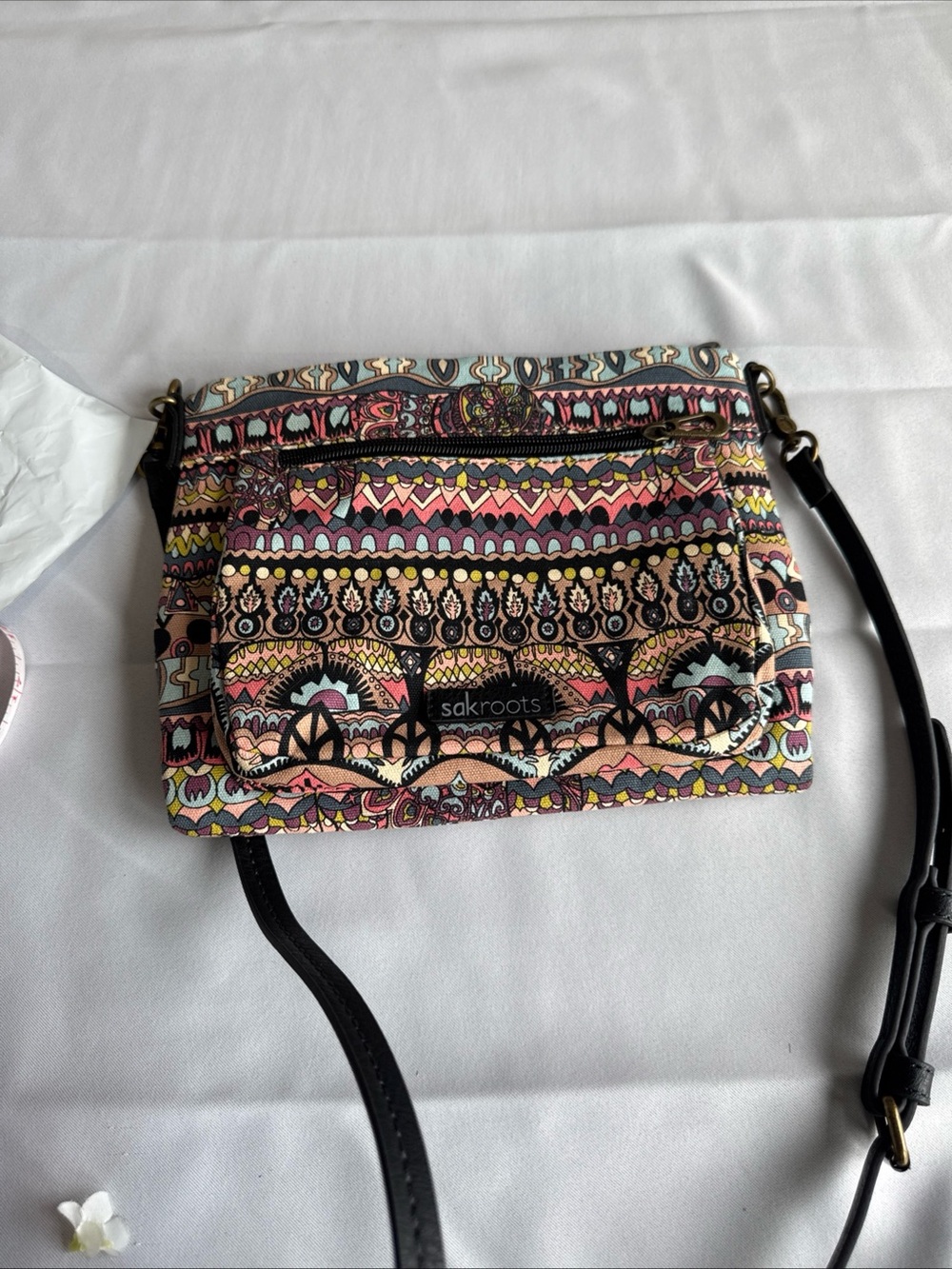 Sakroots Pink Multi-Print Lightweight Crossbody